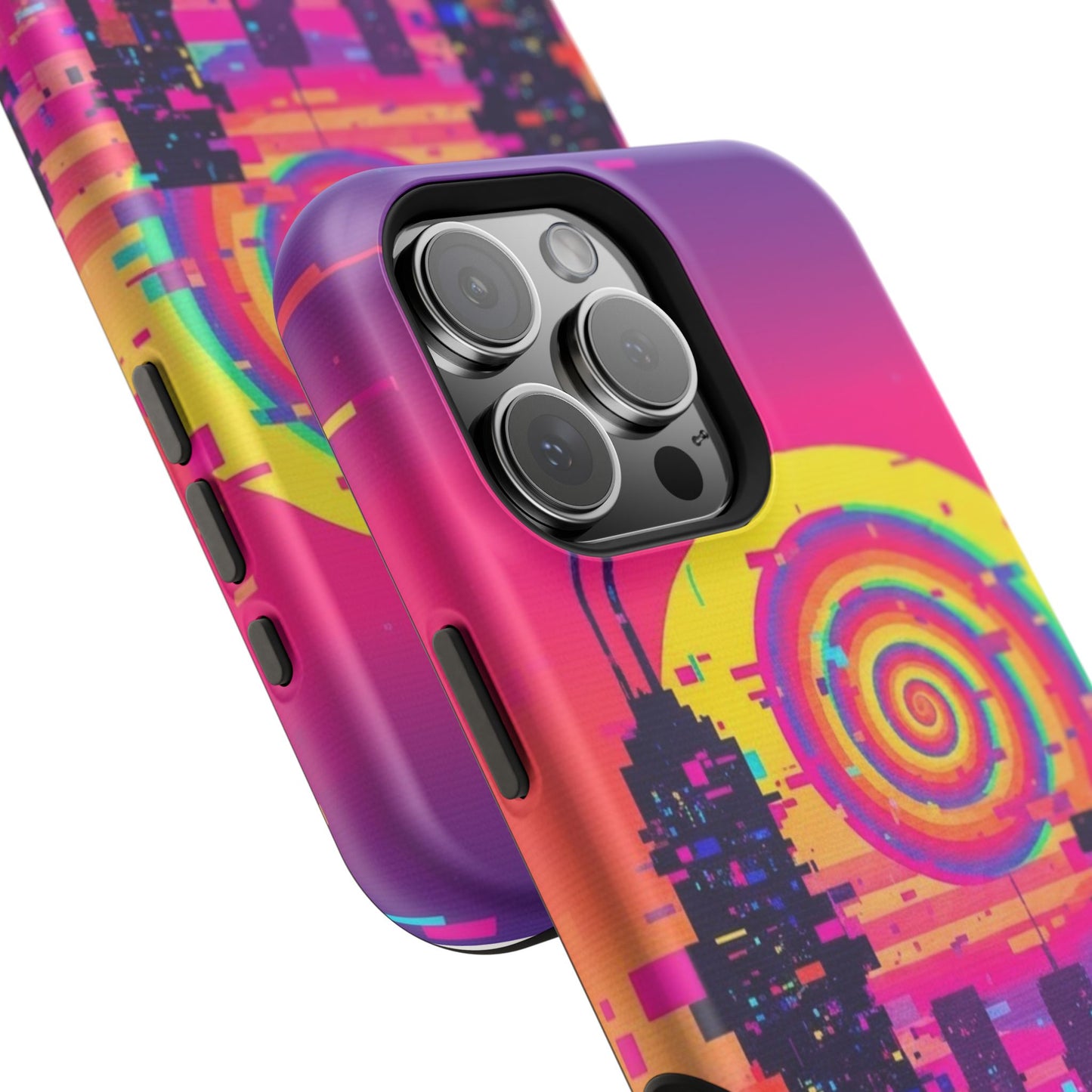 Neon Spiral Skyline Case
