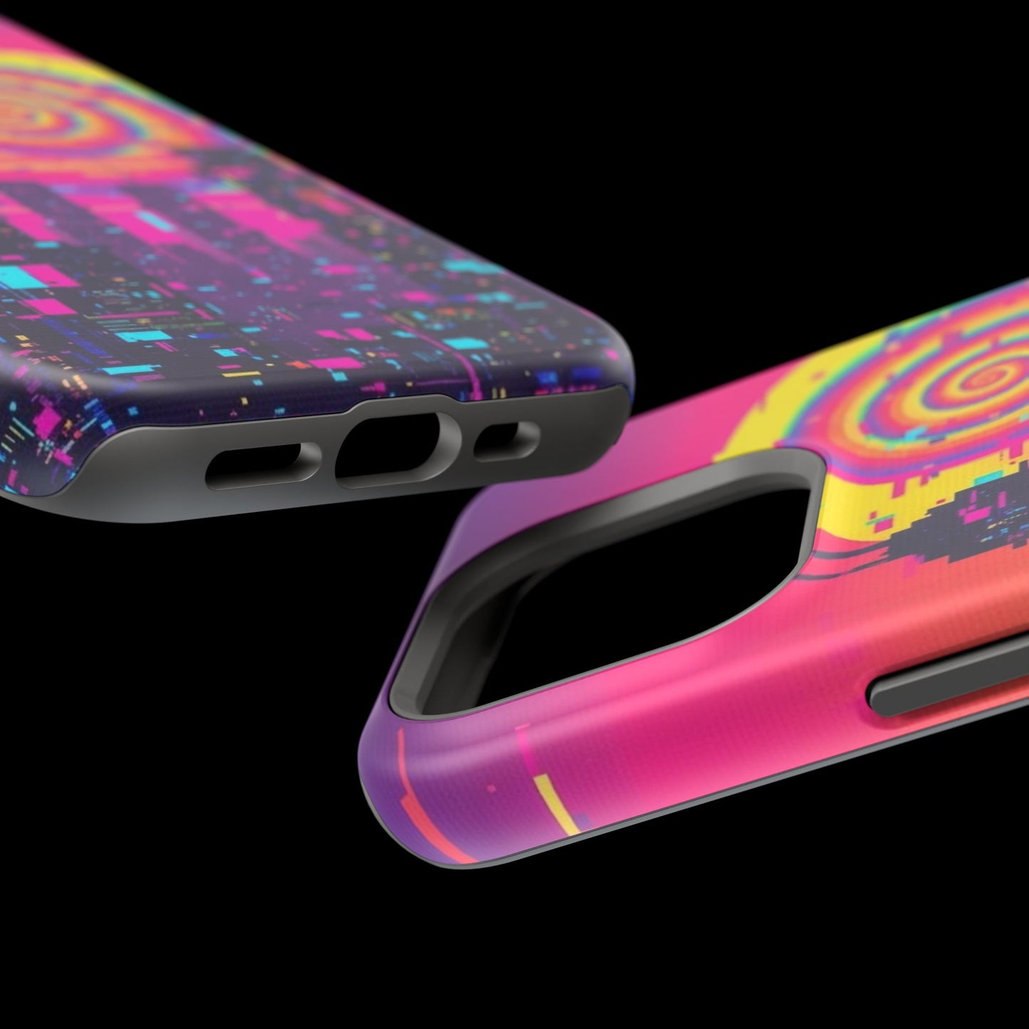 Neon Spiral Skyline Case