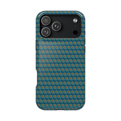 Abstract Mosaic Sunburst Pattern MagSafe® Phone case